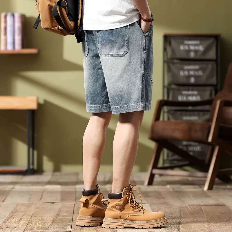JUCY JUDY Denim Shorts Unisex Blue-4