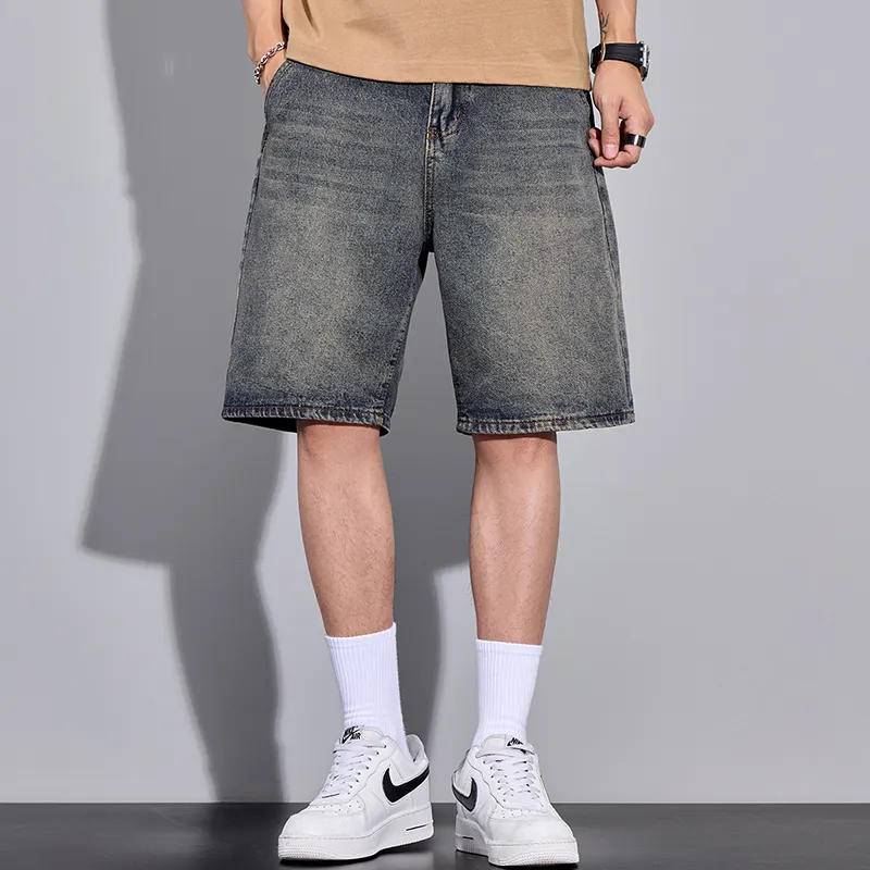 JUCY JUDY Denim Shorts Unisex Vintage Blue-2