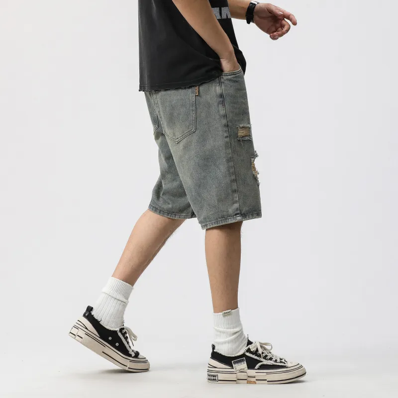 JUCY JUDY Denim Shorts Unisex Vintage Blue-8