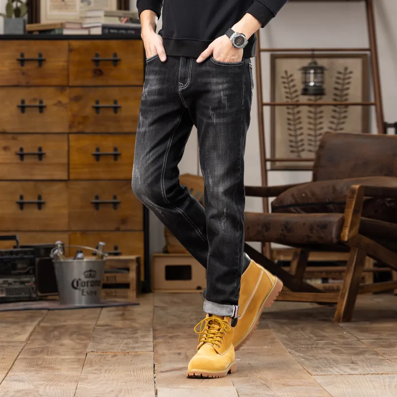 JUCY JUDY Jeans Unisex Black Gray Color-3