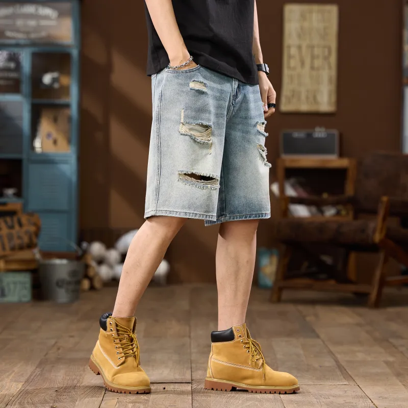 JUCY JUDY Denim Shorts Unisex Nostalgic Blue-7