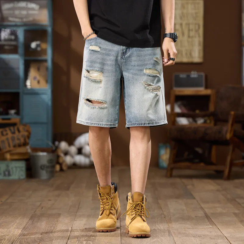 JUCY JUDY Denim Shorts Unisex Nostalgic Blue-3