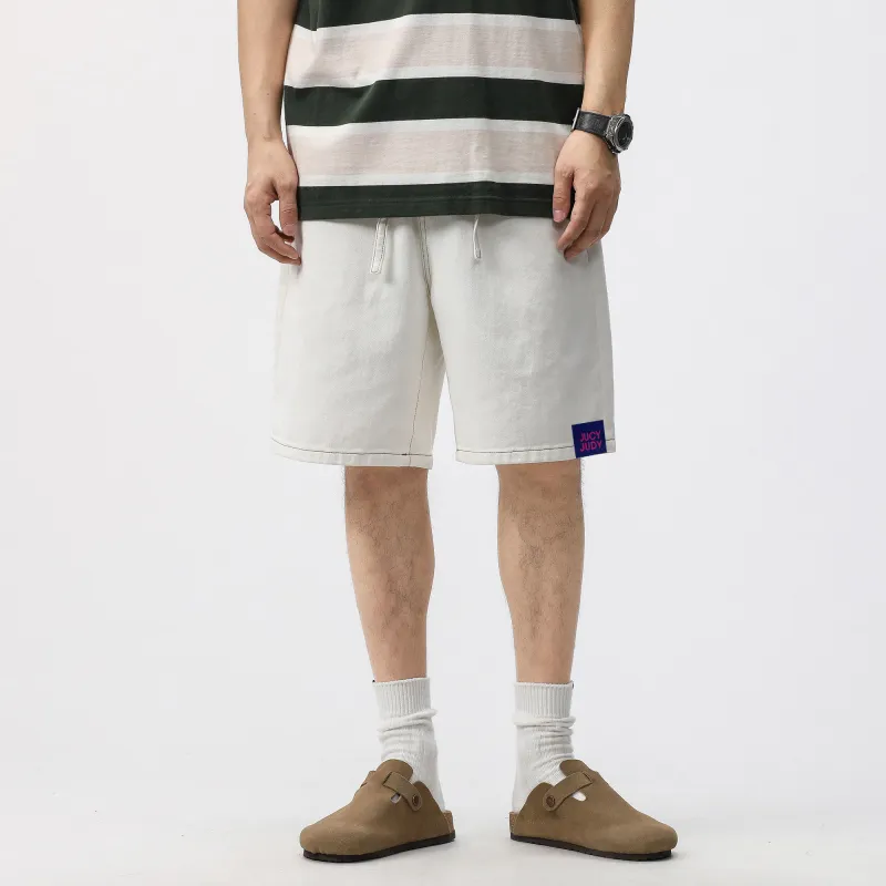 JUCY JUDY Denim Shorts Unisex White-3