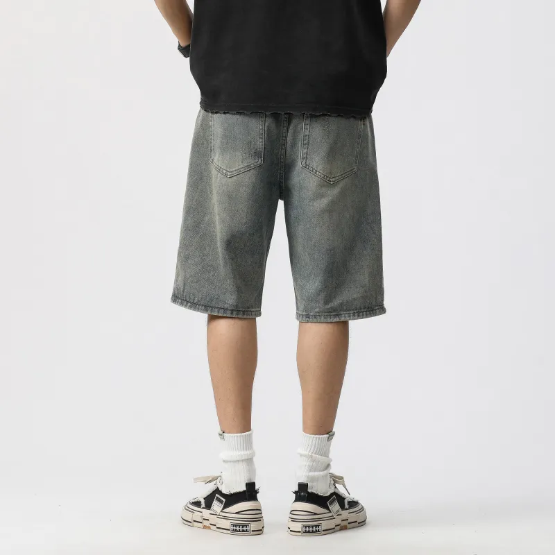 JUCY JUDY Denim Shorts Unisex Vintage Blue-6