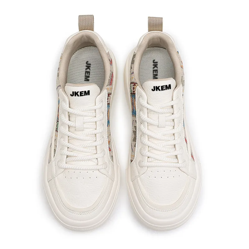 JKEM Cushioned Wear Resistant Height Increasing Low Top Skateboard Shoes Men's-8