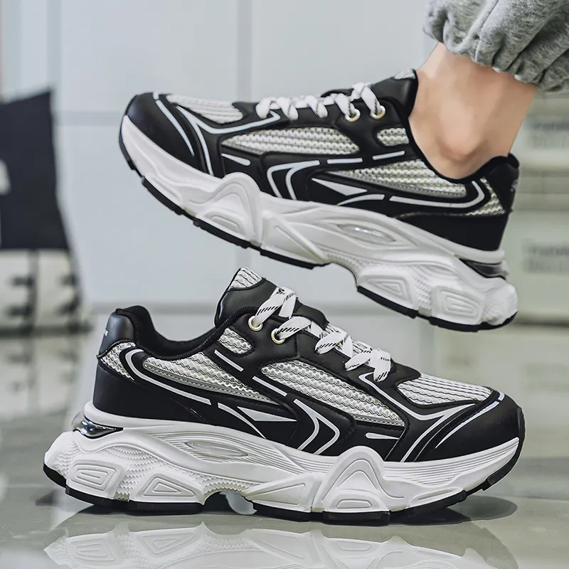 JKEM Cushioning Breathable Height Increasing Low Top Chunky Sneakers Men's-8