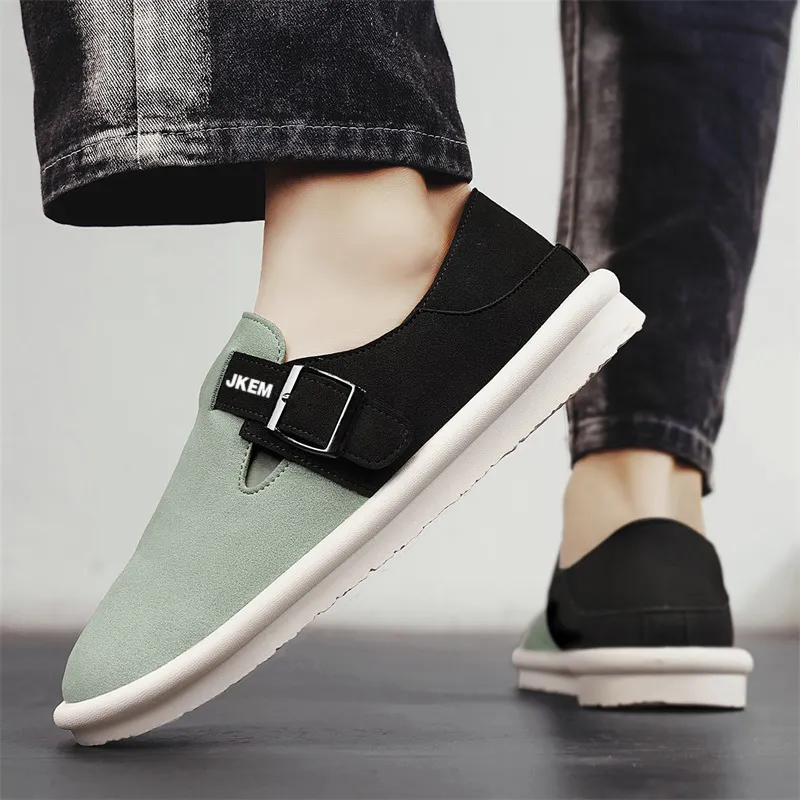 JKEM Shock Absorbers With Slip Resistant And Abrasion Resistant Properties Low Top Casual Shoes Men's-8