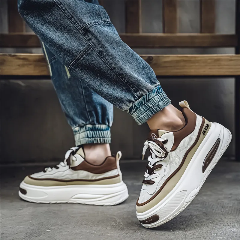 JKEM Slip-Resistant Cushioning Abrasion-Resistant Low-Top Skateboard Shoes Men's-13