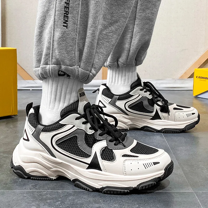 JKEM Wear-resistant Lightweight Breathable And Non-slip. Low-Top Chunky Sneakers Men's-13