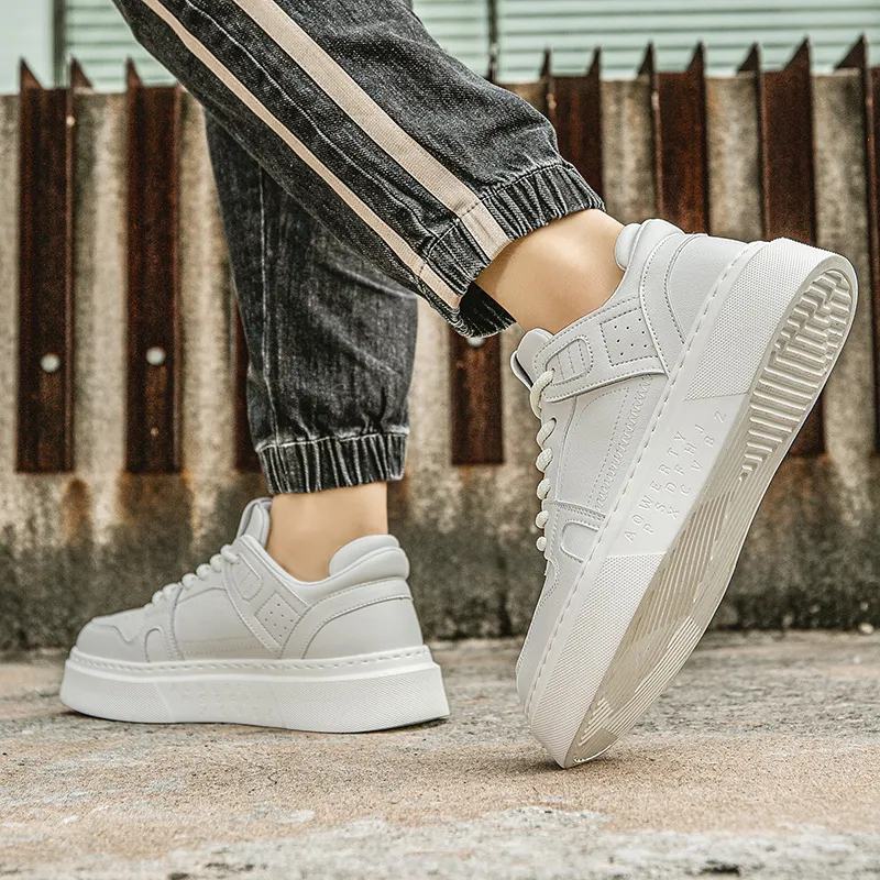 JKEM Slip Resistant Cushioning Abrasion Resistant Low Top Skateboard Shoes Men's-8