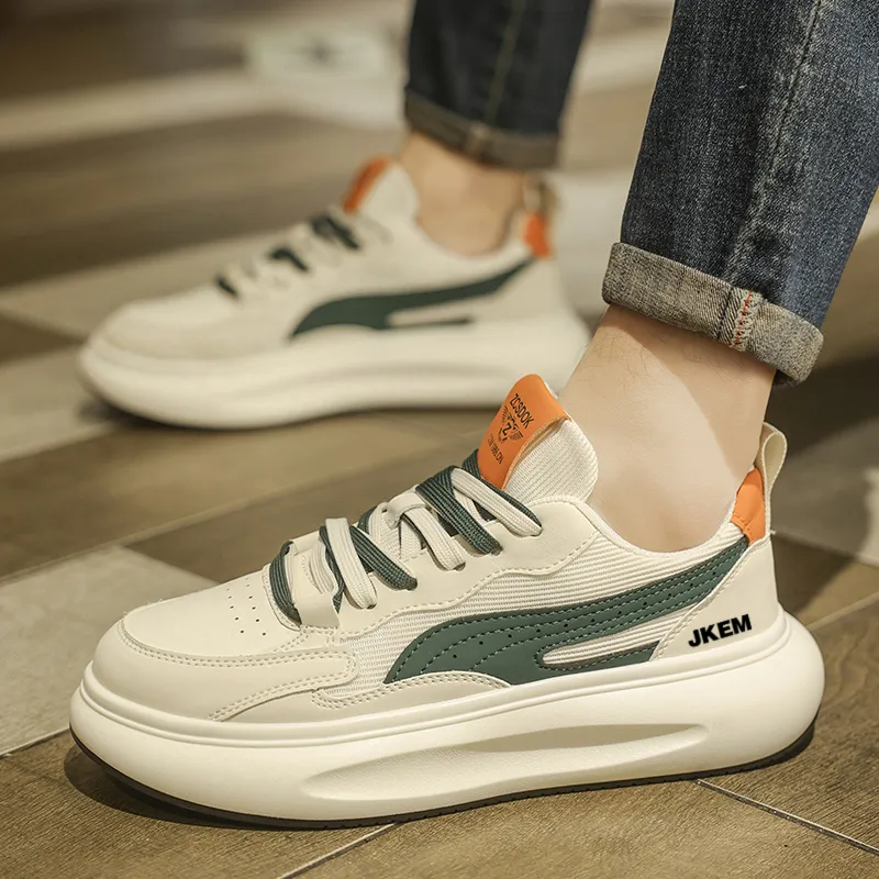 JKEM Anti-Slip And Wear-Resistant Height Increasing Low-Top Casual Shoes Men's-14