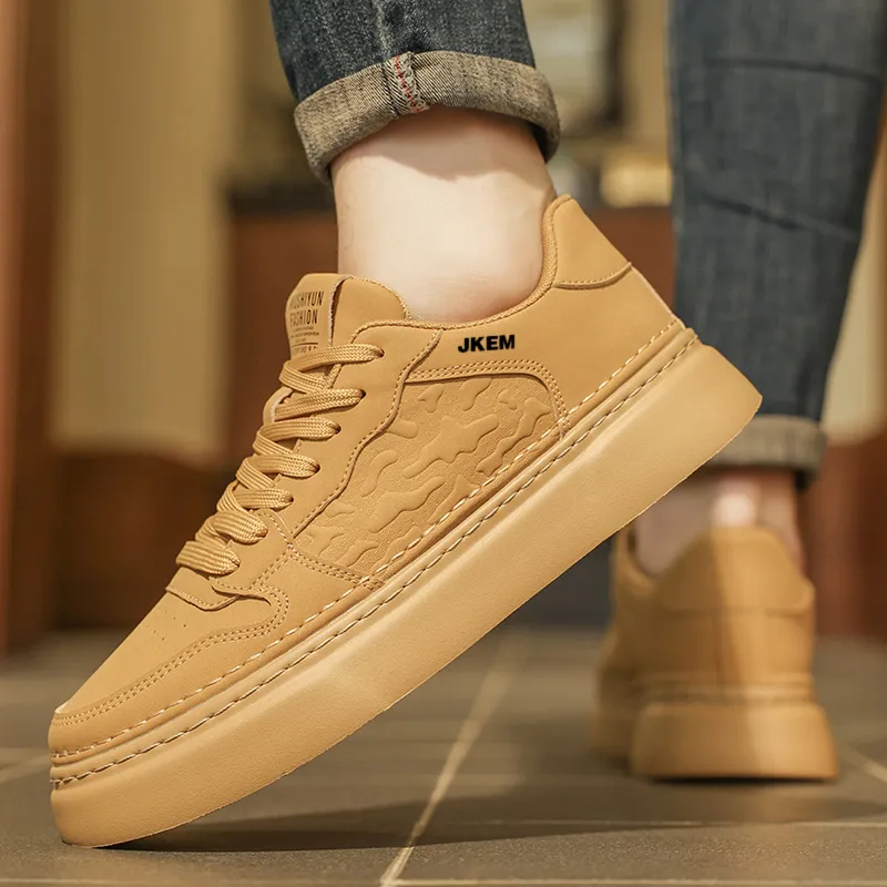 JKEM Slip Resistant Cushioning Abrasion Resistant Low Top Skateboard Shoes Men's-8