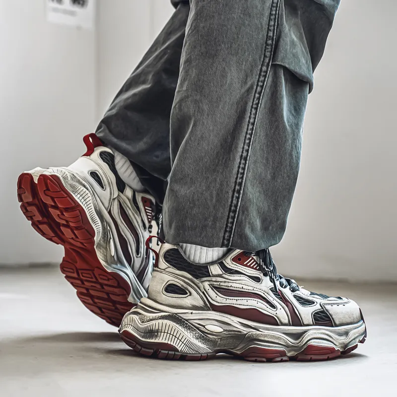 JKEM Cushioning, Breathable, Height Increasing Low Top Chunky Sneakers Men's-9