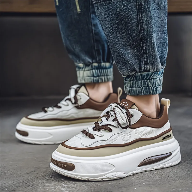 JKEM Slip-Resistant Cushioning Abrasion-Resistant Low-Top Skateboard Shoes Men's-11