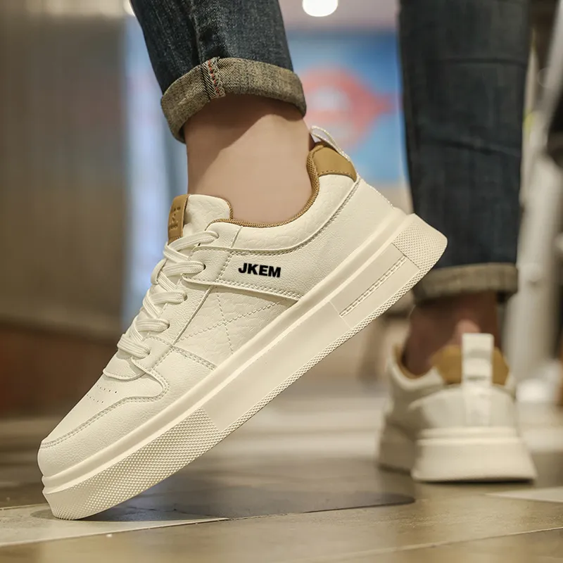 JKEM Slip Resistant Cushioning Abrasion Resistant Low Top Skateboard Shoes Men's-3