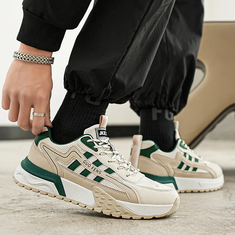 JKEM Cushioning Anti-Slip Wear-Resistant Breathable Height Increasing Low-Top Casual Shoes Men's-9