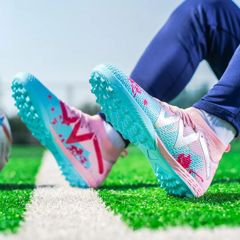 JKEM Cushioning, Slip Resistant, Abrasion Resistant, Breathable, Impact Resistant, Lightweight Soccer Shoes Unisex-27
