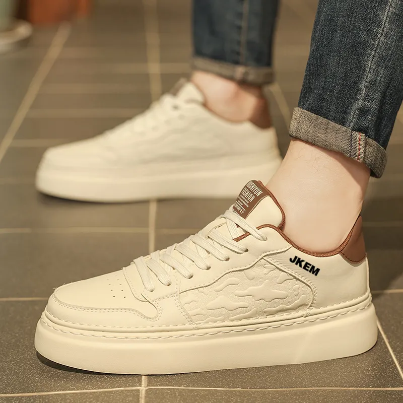 JKEM Slip Resistant Cushioning Abrasion Resistant Low Top Skateboard Shoes Men's-12