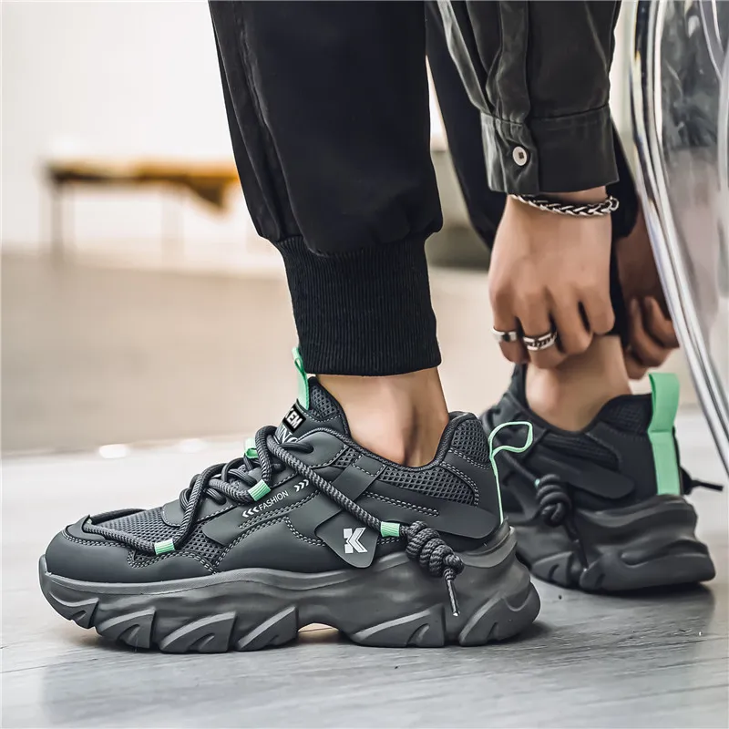 JKEM Cushioning Low-Top Chunky Sneakers Men's-3