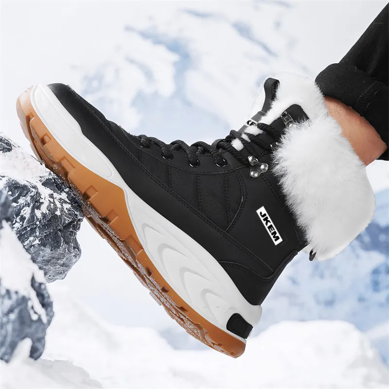 JKEM Short Mid-Calf Snow Boots Men's-6