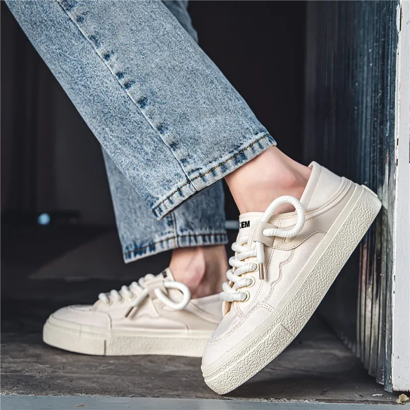 JKEM Slip Resistant Height Enhancing Cushioning Low Top Canvas Shoes Unisex-8