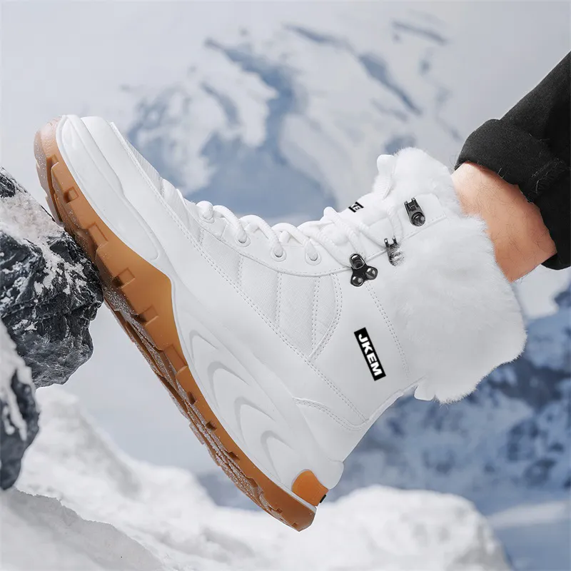 JKEM Short Mid-Calf Snow Boots Men's-2