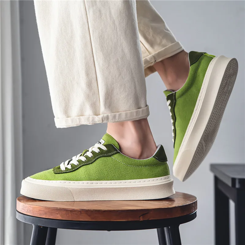 JKEM Cushioning Abrasion Resistant Breathable Slip Resistant Low Top Canvas Shoes Men's-11