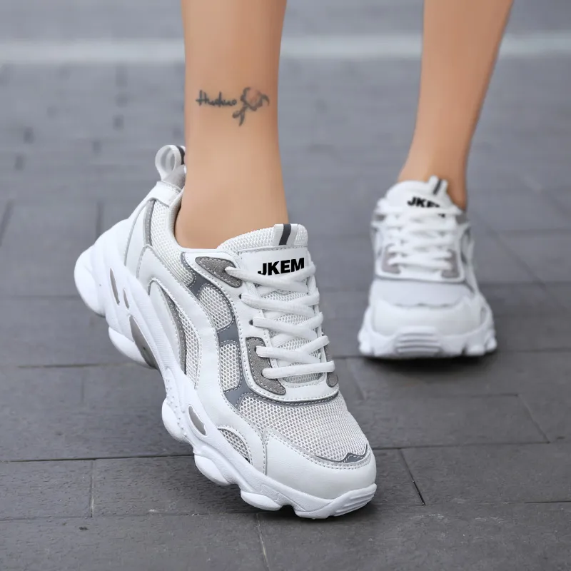 JKEM Wear-resistant Lightweight Breathable And Non-slip. Low-Top Chunky Sneakers Women's-29