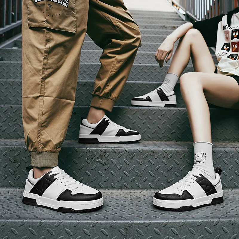 JKEM Anti-Slip And Wear-Resistant Height Increasing Low-Top Skateboard Shoes Unisex-2
