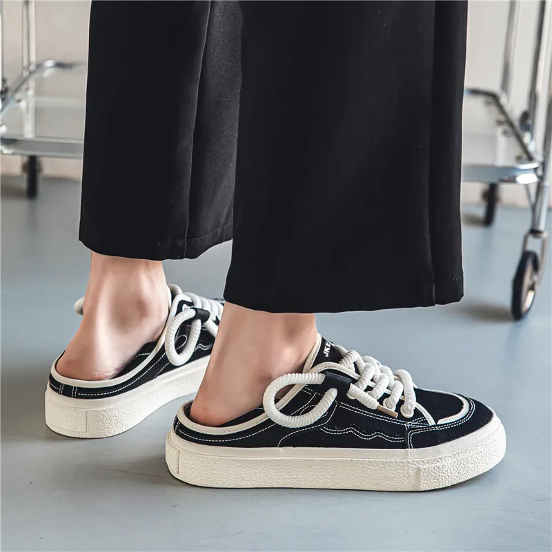 JKEM Slip Resistant Height Enhancing Cushioning Low Top Canvas Shoes Unisex-2