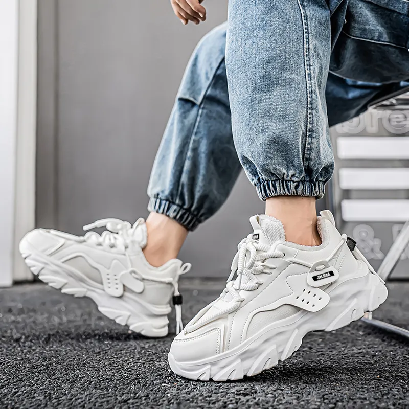 JKEM Height Increasing Lightweight Breathable Low Top Chunky Sneakers Men's-9
