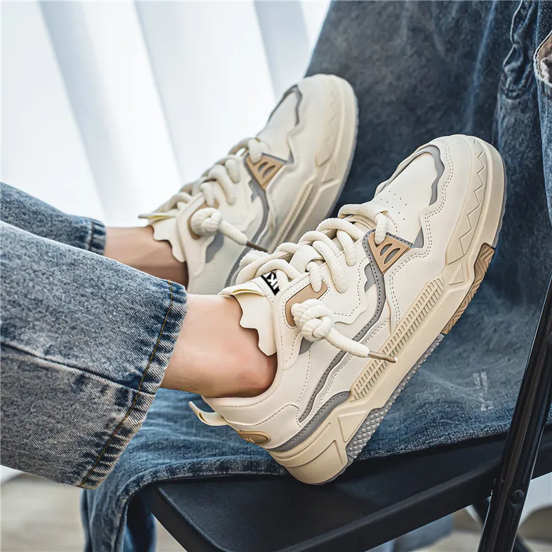 JKEM Wear resistant Lightweight Breathable And Non slip. Low Top Skateboard Shoes Men's-14