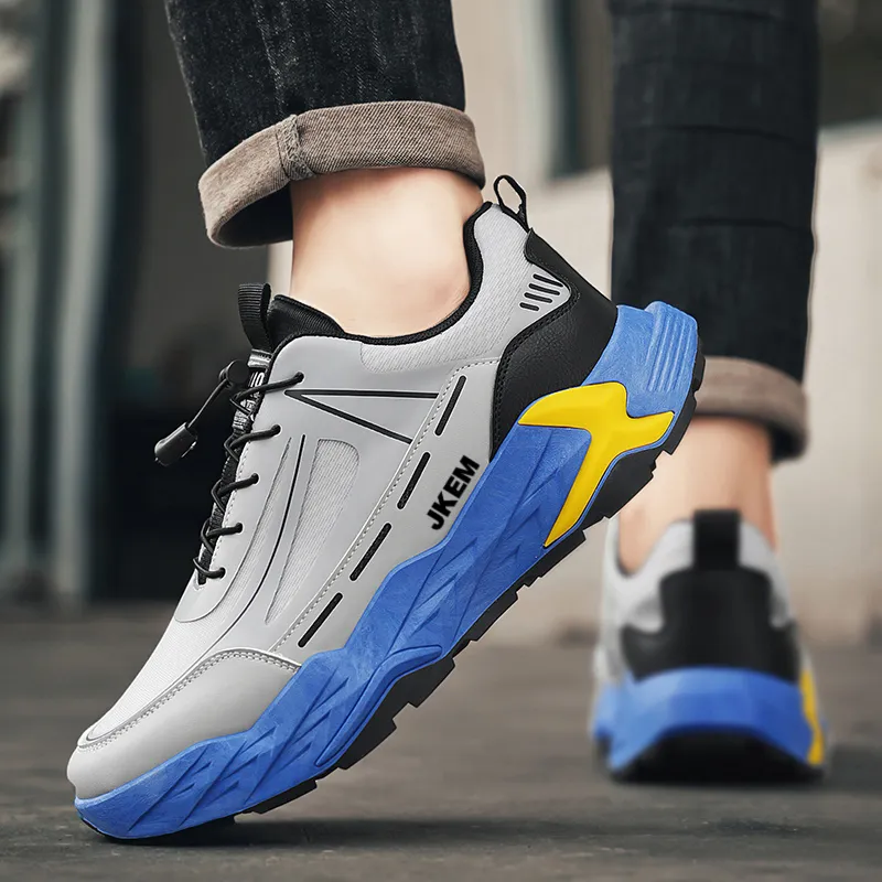 JKEM Cushioning Anti-Slip And Wear-Resistant Height Increasing Low-Top Chunky Sneakers Men's-9