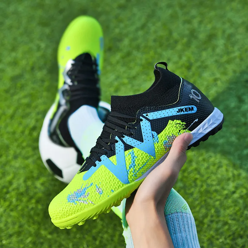 JKEM Cushioning, Slip Resistant, Abrasion Resistant, Breathable, Impact Resistant, Lightweight Soccer Shoes Unisex-32