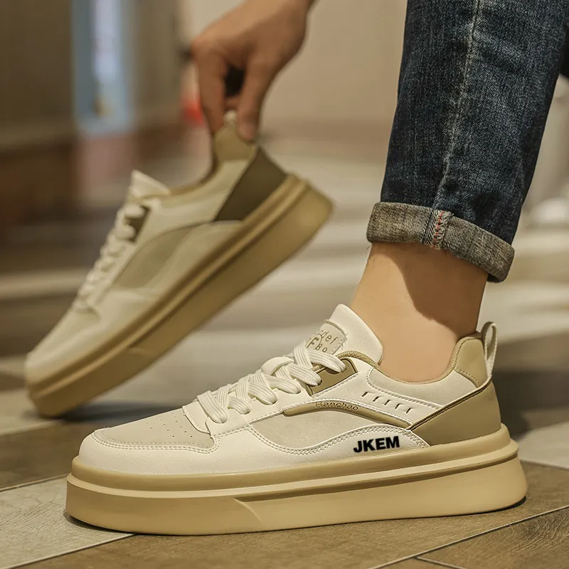 JKEM Slip Resistant Cushioning Abrasion Resistant Low Top Skateboard Shoes Men's-9