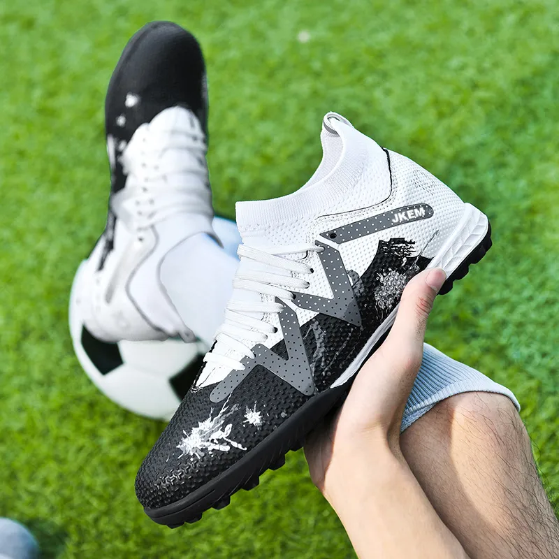 JKEM Cushioning, Slip Resistant, Abrasion Resistant, Breathable, Impact Resistant, Lightweight Soccer Shoes Unisex-39