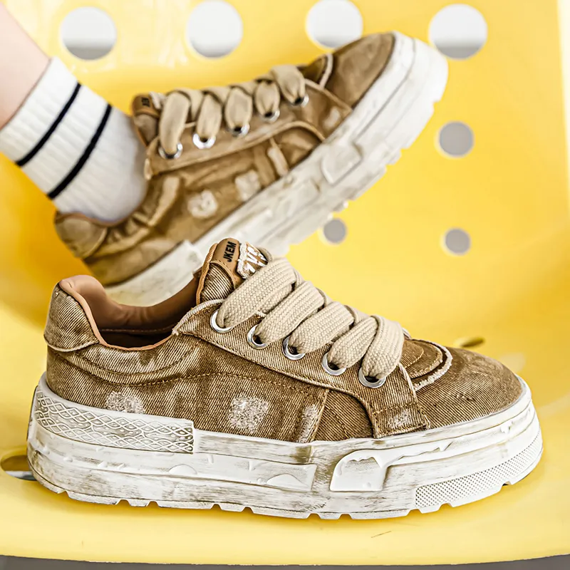JKEM Slip Resistant Shock Absorbers With Abrasion Resistant Properties Low Top Skateboard Shoes Men's-14