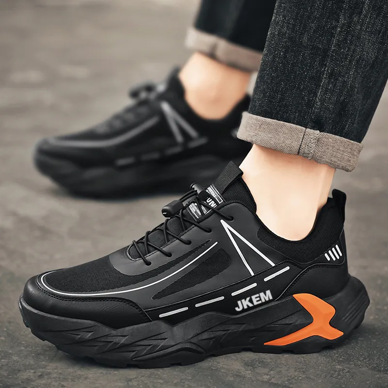 JKEM Cushioning Anti-Slip And Wear-Resistant Height Increasing Low-Top Chunky Sneakers Men's-2