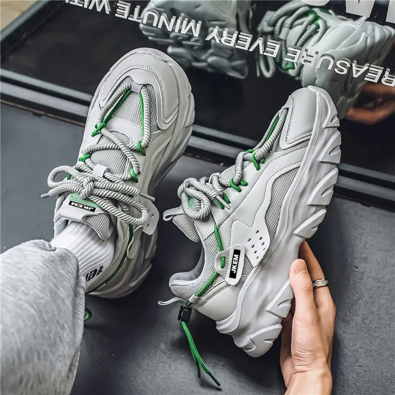 JKEM Height Increasing Lightweight Breathable Low Top Chunky Sneakers Men's-51