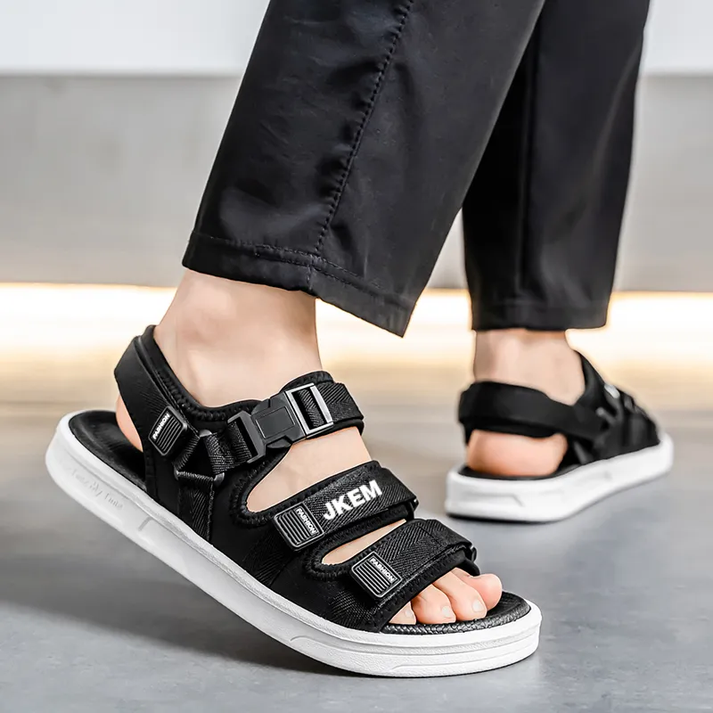 JKEM Beach Sandals Unisex White-2
