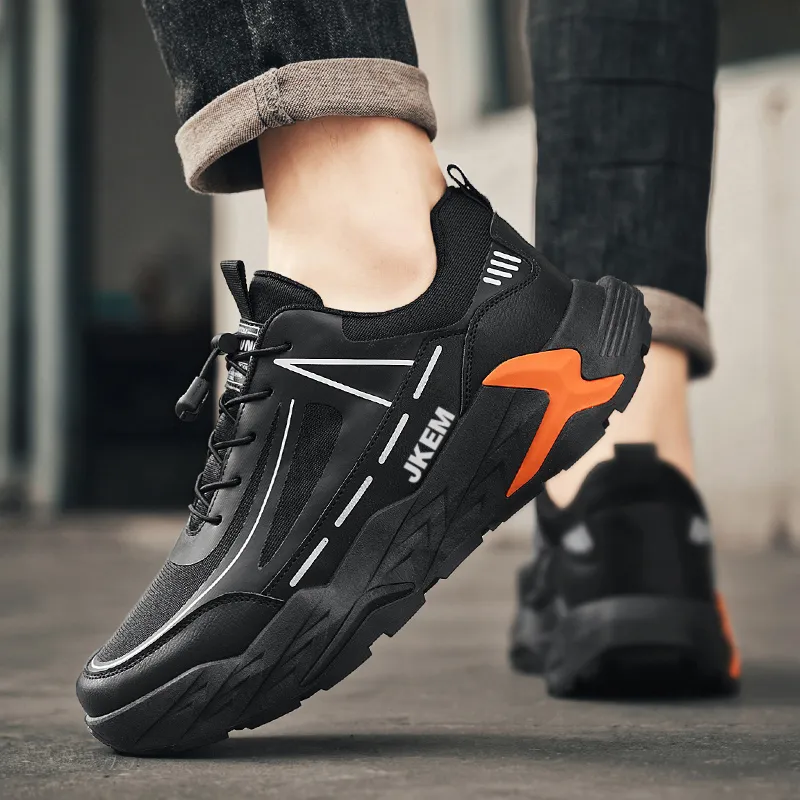 JKEM Cushioning Anti-Slip And Wear-Resistant Height Increasing Low-Top Chunky Sneakers Men's-3