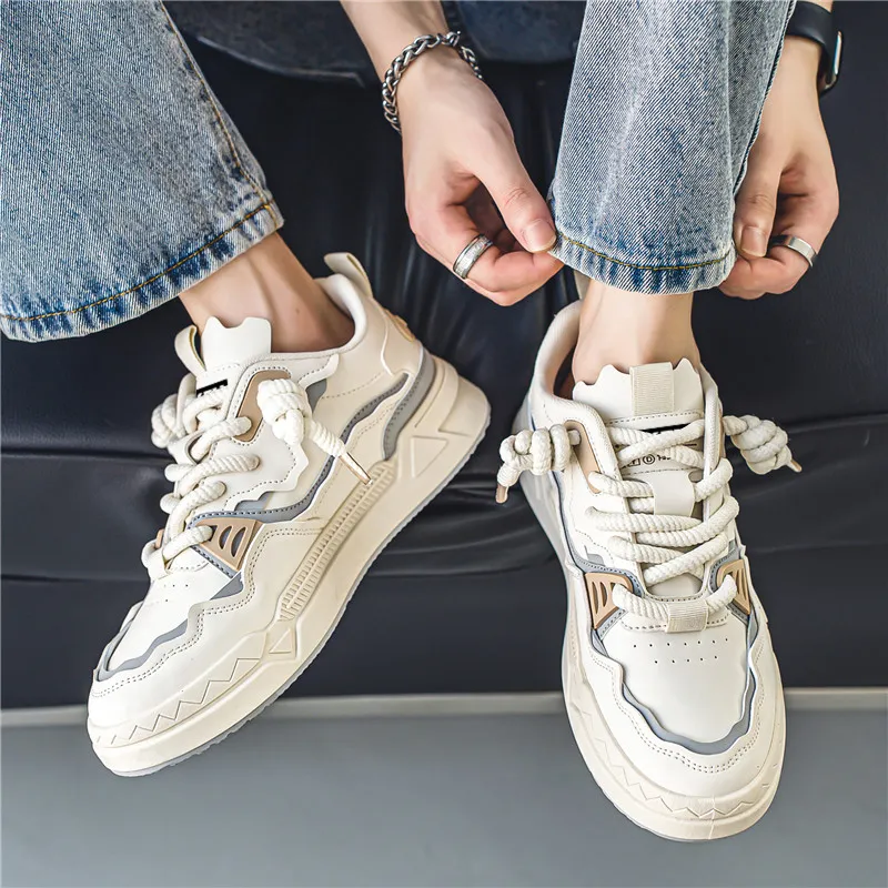 JKEM Wear resistant Lightweight Breathable And Non slip. Low Top Skateboard Shoes Men's-12