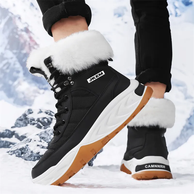 JKEM Short Mid-Calf Snow Boots Men's-7