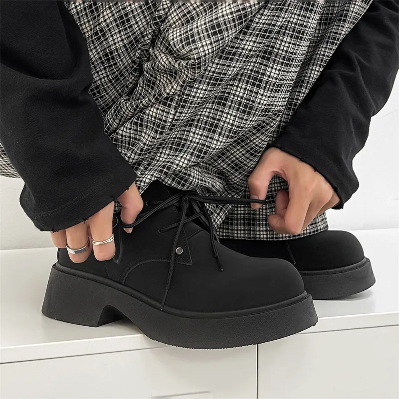 JKEM Ankle Boots Men Black/Khaki-3