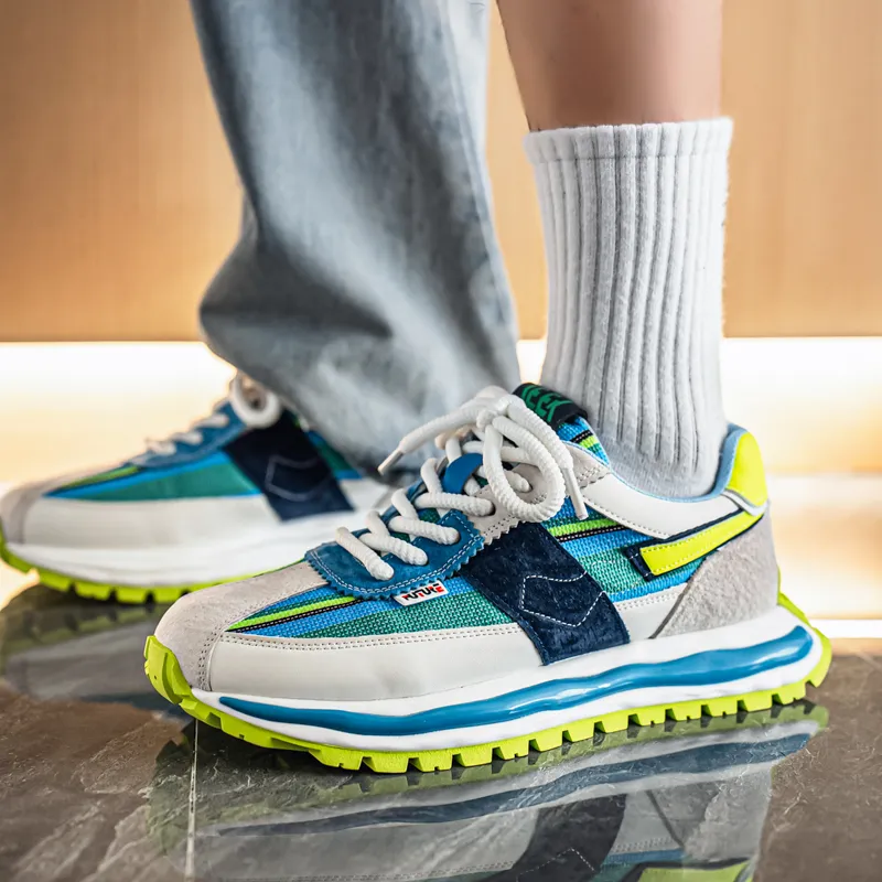JKEM Cushioning, Breathable, Height Increasing Low Top Casual Shoes Men's-7