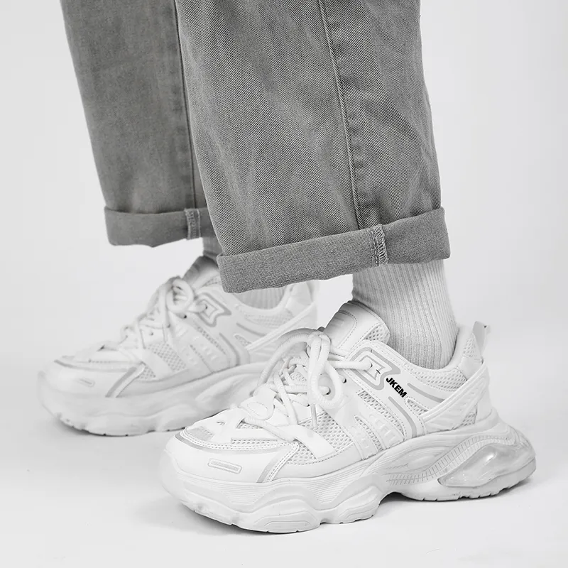 JKEM Cushioning Anti-Slip And Wear-Resistant Height Increasing Low-Top Chunky Sneakers Men's-10