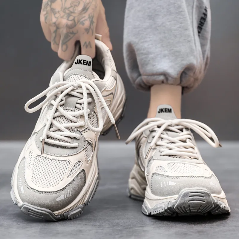 JKEM Wear-resistant Lightweight Breathable And Non-slip. Low-Top Chunky Sneakers Men's-24