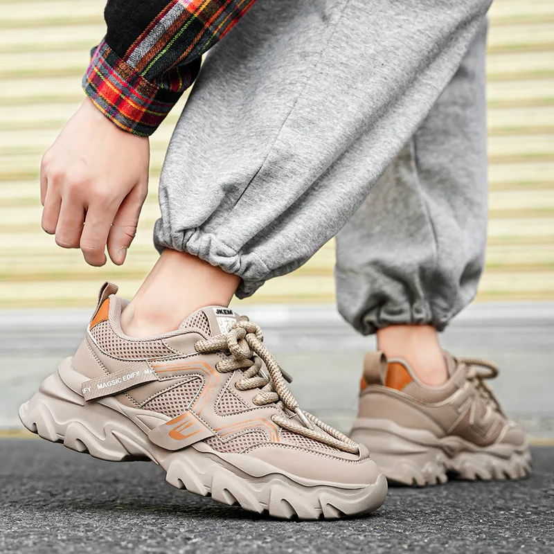 JKEM Cushioning, Slip Resistant, And Abrasion Resistant Low Top Chunky Sneakers Men's-14