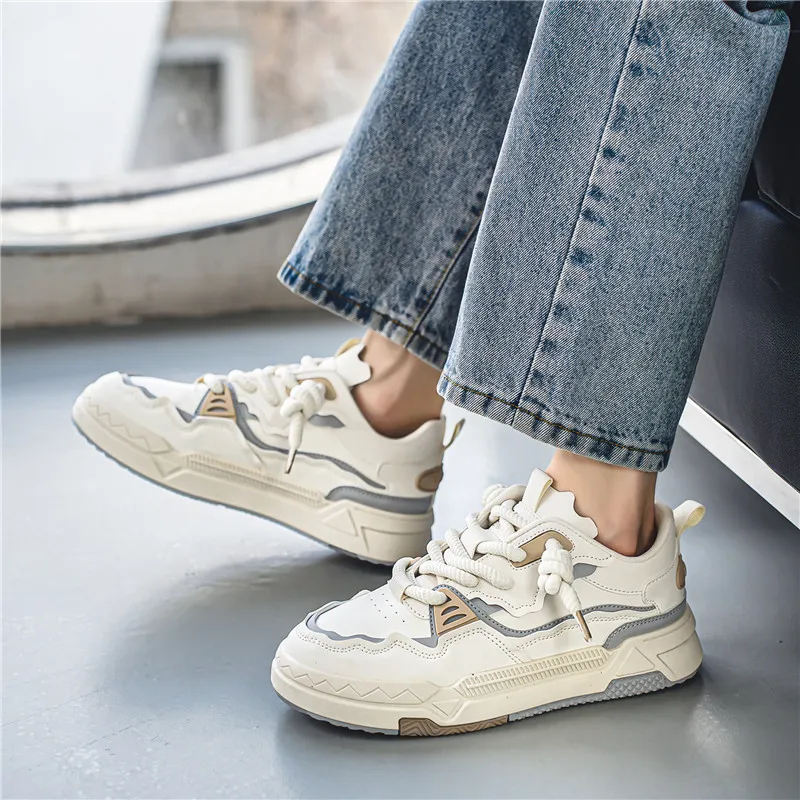 JKEM Wear resistant Lightweight Breathable And Non slip. Low Top Skateboard Shoes Men's-13
