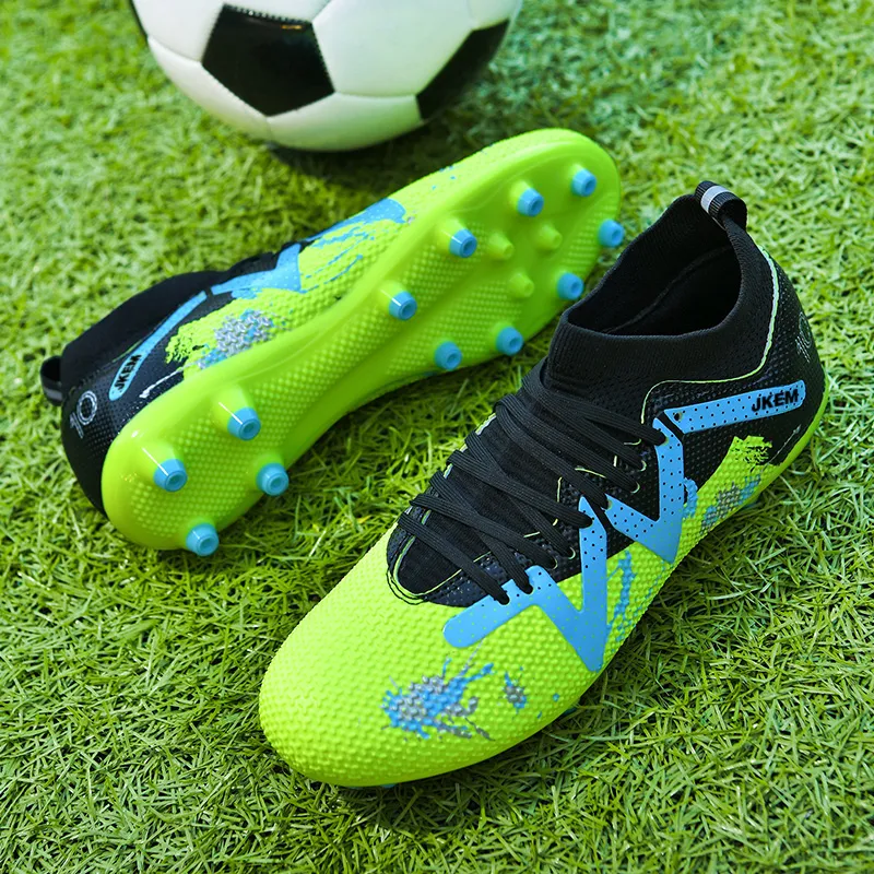 JKEM Cushioning, Slip Resistant, Abrasion Resistant, Breathable, Impact Resistant, Lightweight Soccer Shoes Unisex-7